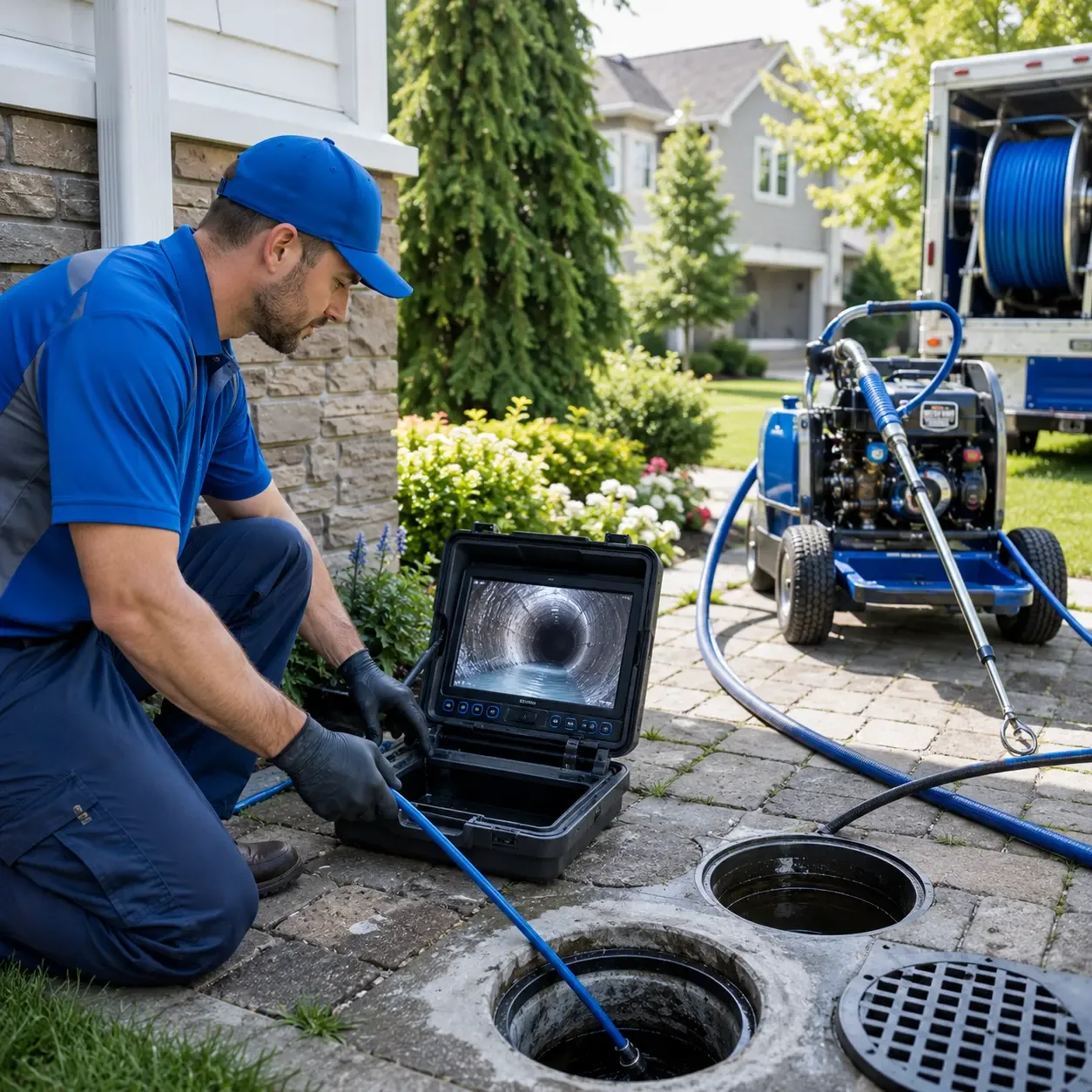 Outdoor drain cleaning professionals serving Fredericksburg, IA