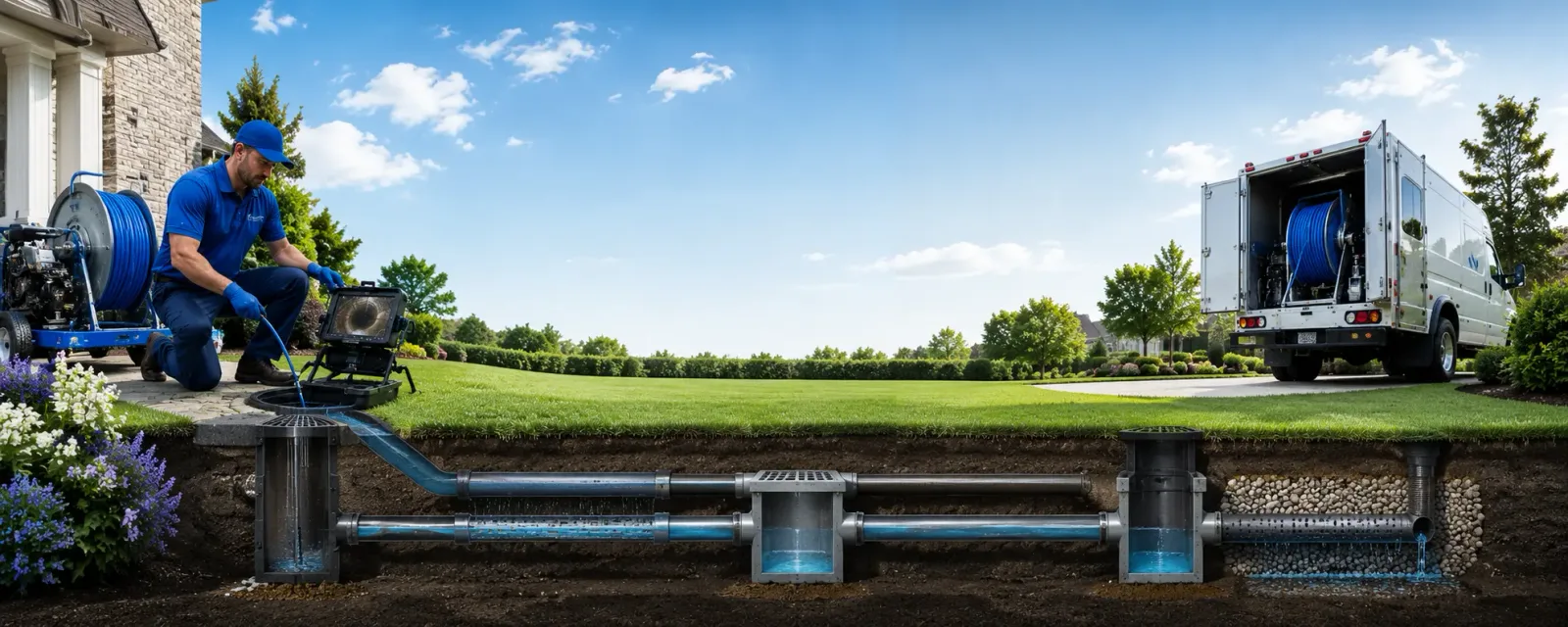 Outdoor drain cleaning information for Fredericksburg, IA